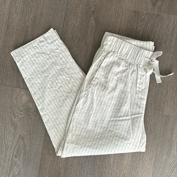 Aritzia babaton errol pants linen ankle trousers small - Picture 6 of 11